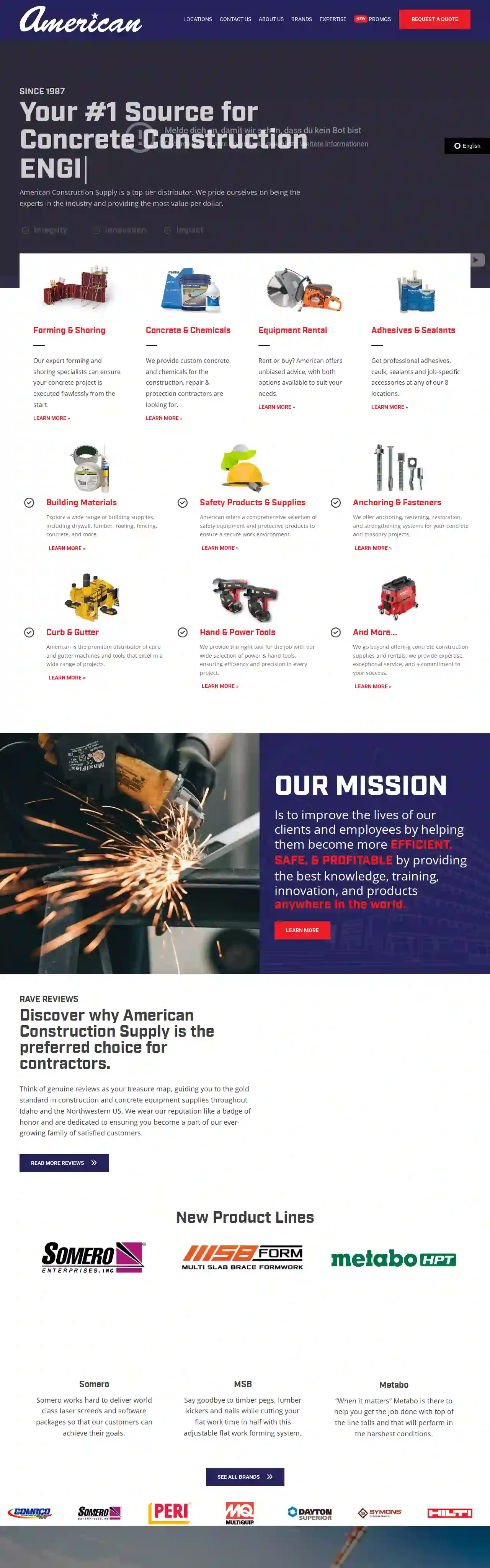 American Construction Supply & Rental - Equipment Division