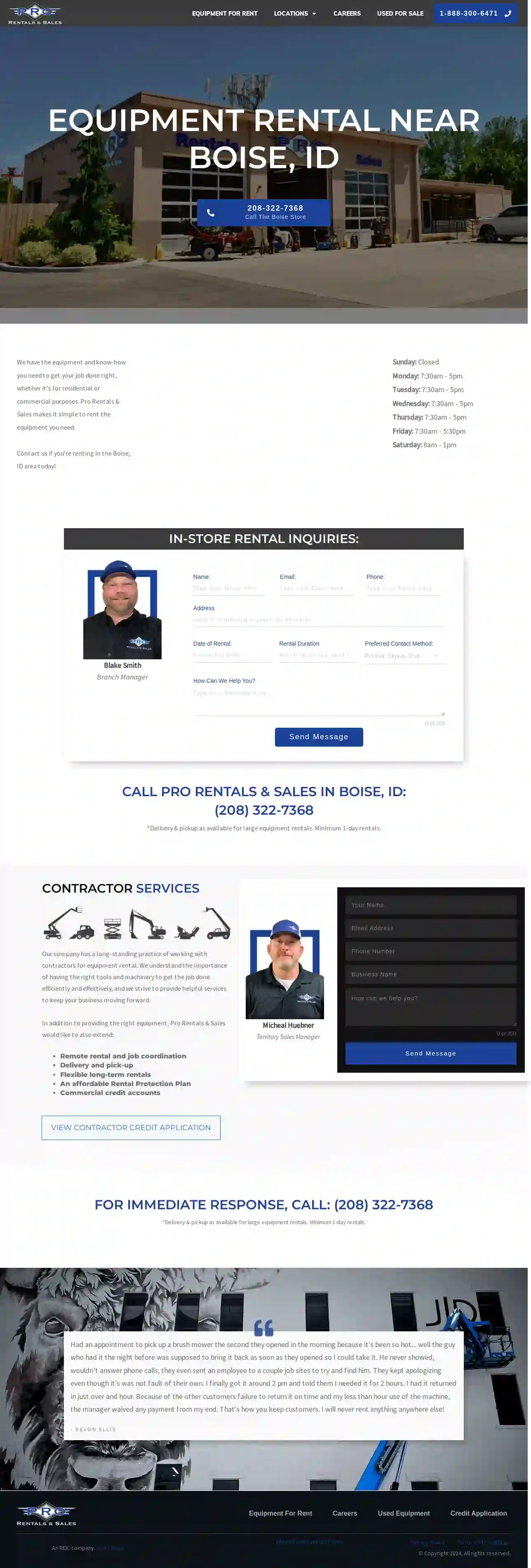 Pro Rentals & Sales