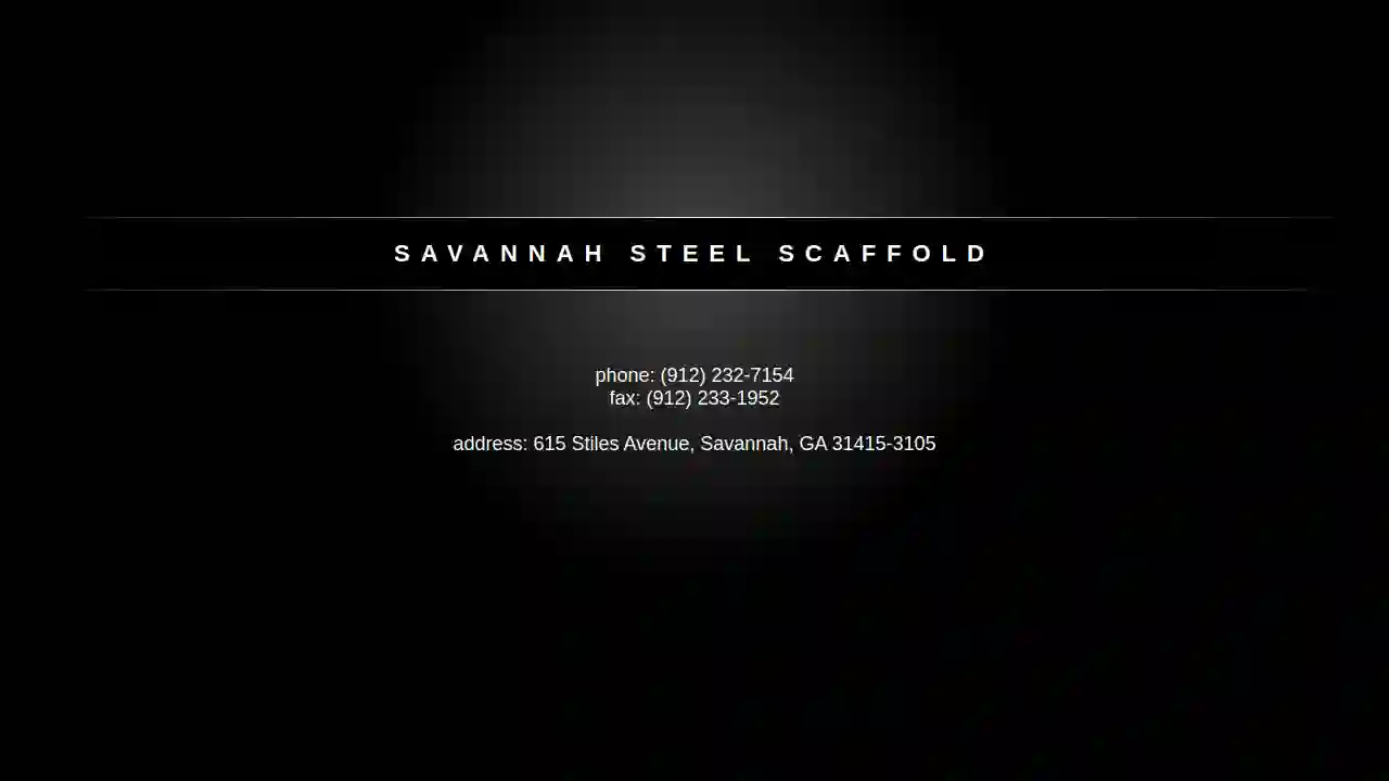 Savannah Steel Scaffold Co Inc